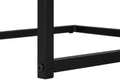 Accent Table, C Shaped, End, Side, Snack, Living Room, Bedroom, Black Laminate, Black Metal, Contemporary, Modern Black Particle Board