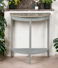 Justino Natural Oak & Gray Finish Console Table Gray,Oak Synthetic Wood