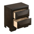 Espresso 2 Drawer Nightstand Espresso Espresso 2 Drawers Bedroom Rectangle Transitional Rubberwood Drawers Espresso Wood