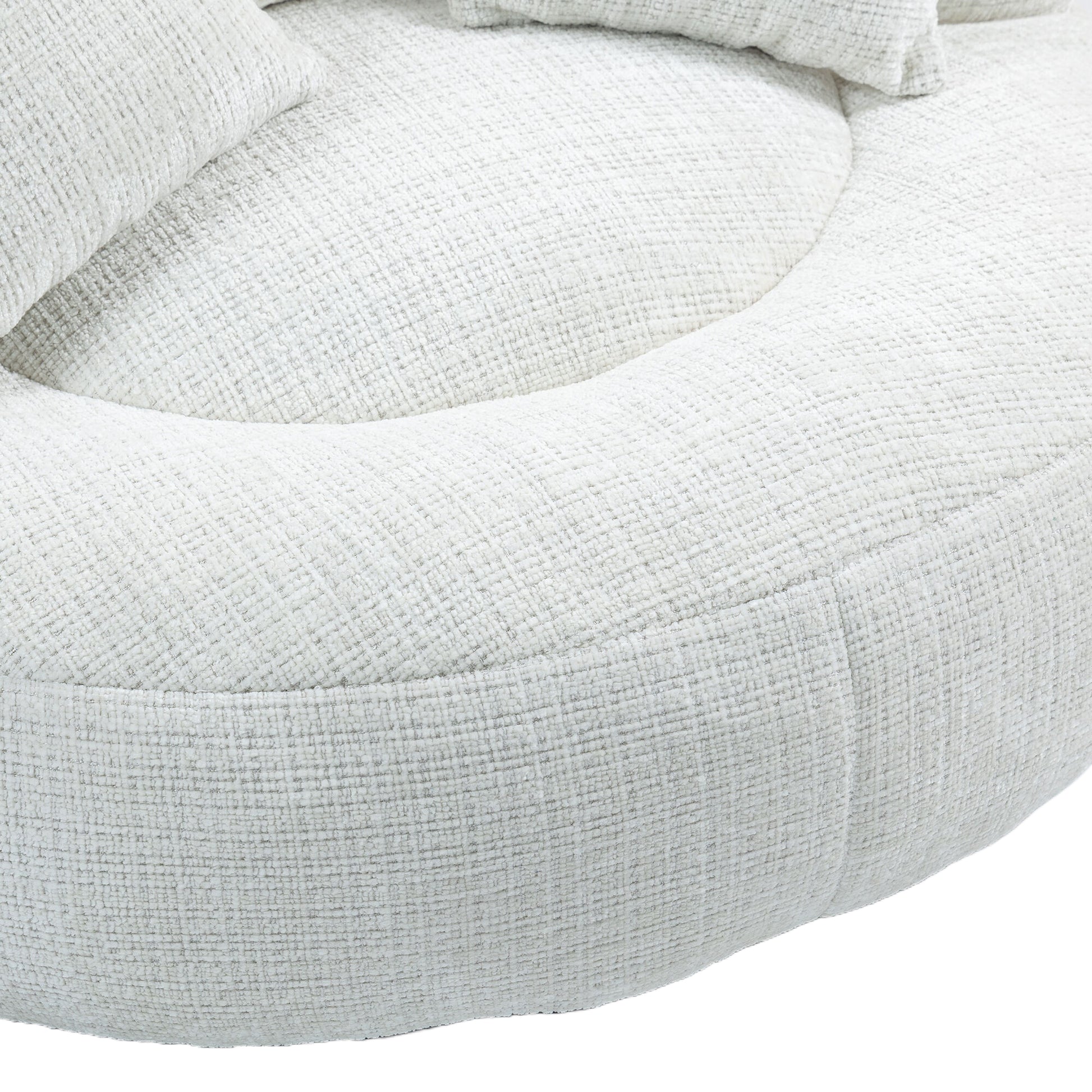Coolmore Lazy Sofa Durable Comfort Lounger High Back Bean Bag Chair Couch With Three Pillows For Adults And Kids, Indoor & Outdoor, Single Gaming Sofa Chair For Bedroom,Office Beige Chenille Beige Foam Chenille 1 Seat