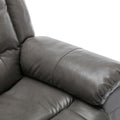 360 Swivel And Rocking Home Theater Recliner Manual Recliner Chair With Wide Armrest For Living Room,Bedroom, Grey Grey Foam Pu