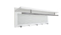 Esyspot Metal Powder Coating Hook Wall Mounted With Shelf In White White Bedroom Contemporary Chrome Metal