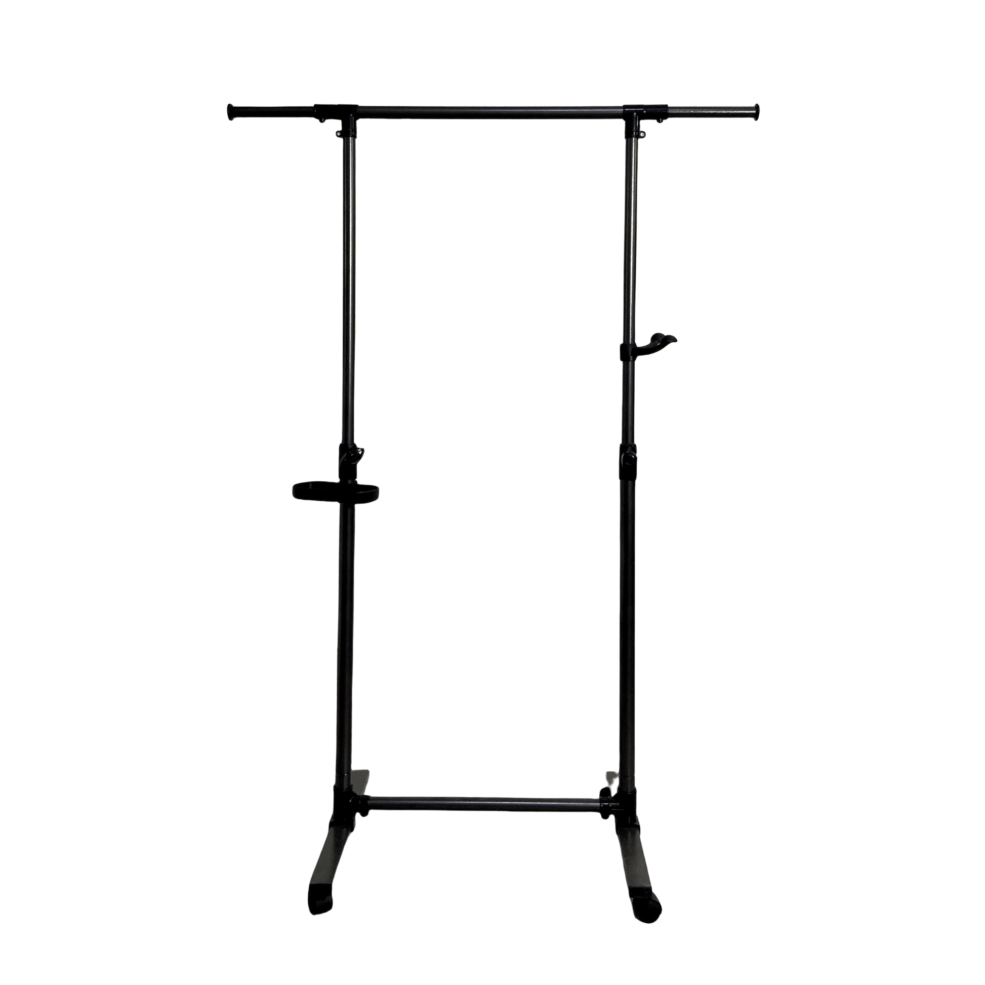 Short Clothing Racks For Hanging Clothes With Bottom Shelves And Wheels Heavy Duty Rolling Clothes Rack Kids Clothing Rack For Adult Coat, Closet, Wardrobe Black Black Metal