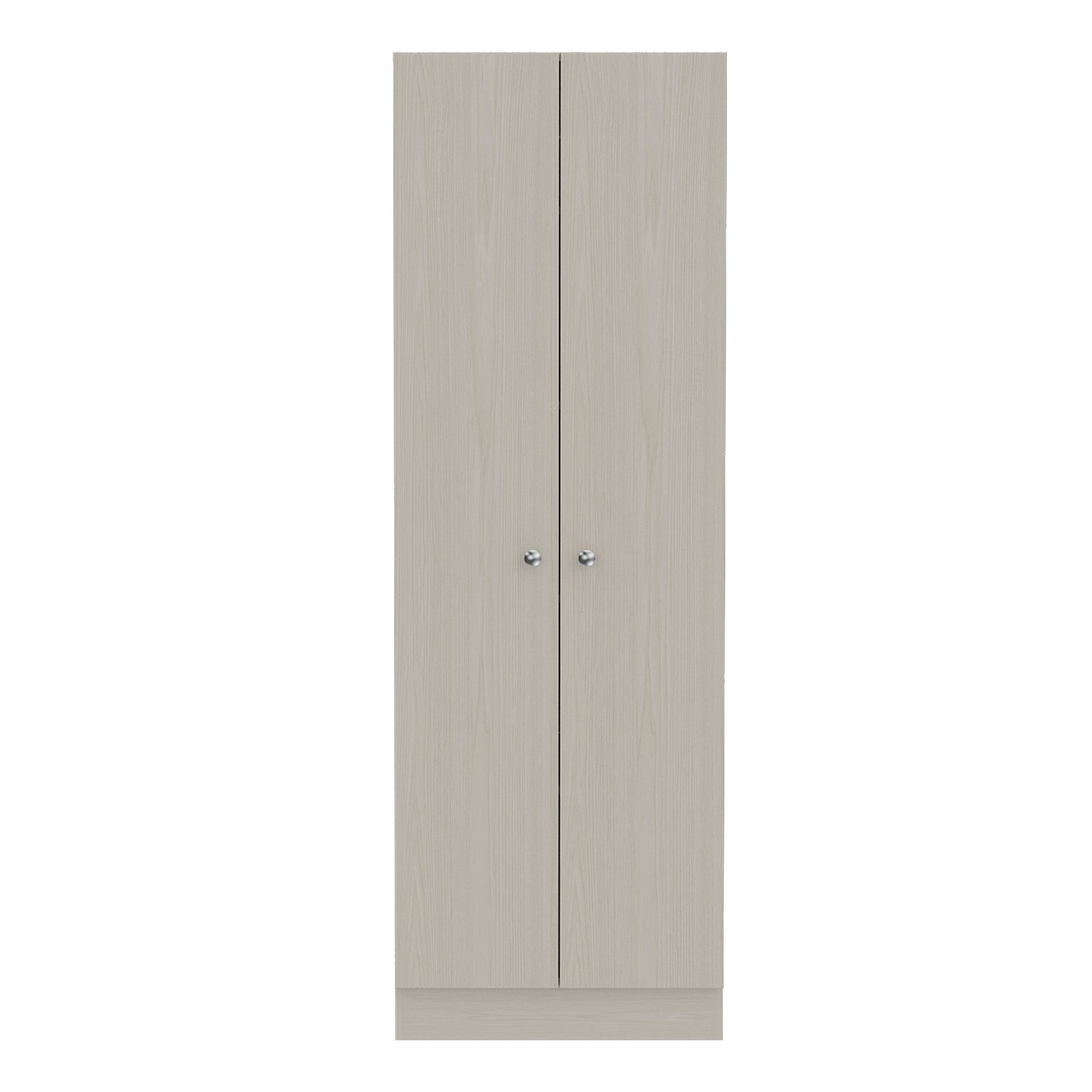 Virginia Double Door Storage Cabinet, Five Shelves 5 Or More Shelves Beige Primary Living Space Shelves Included Modern Mdf Engineered Wood