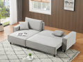 The 93 Inch Grey Corduroy Sofa Bed Comes With Two Pillows To Fit In The Living Room And The Apartment Is Not Overcrowded Gray Corduroy 3 Seat