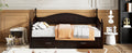 Wooden Twin Size Daybed With Twin Size Trundle, Extendable Daybed With Two Storage Drawers, Espresso Expected Arrival Time:9.12 Twin Espresso Wood