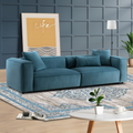 Conner Blue Corduroy Sofa 110