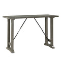 Light Gray Finish Counter Height Table Industrial Design Kitchen Dining Furniture 1Pc Light Gray Seats 4 Dining Room Kitchen & Dining Tables Rectangular Wood