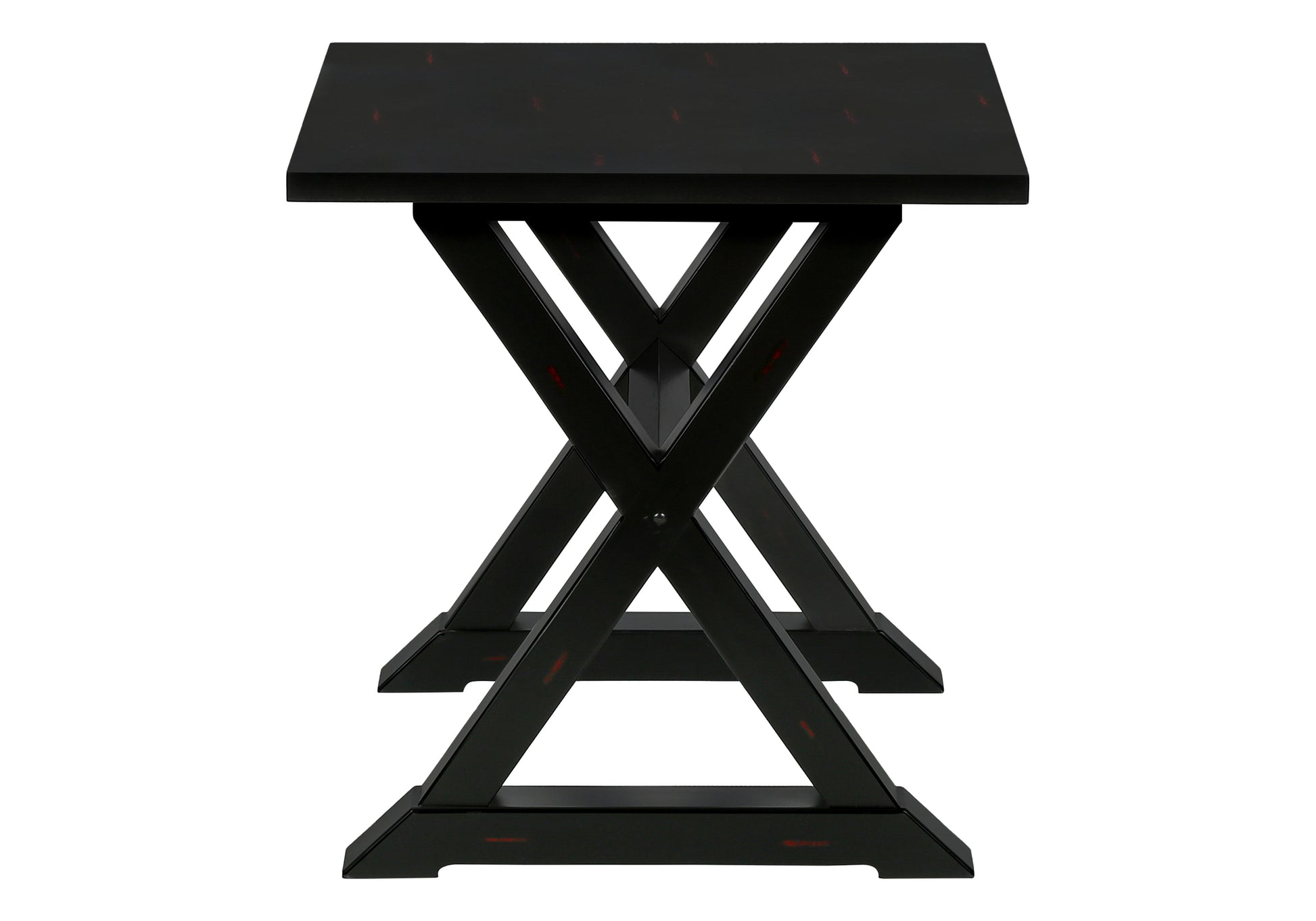 Accent Table, End, Side Table, Square, Nightstand, Bedroom, Lamp, Black Veneer, Transitional Black Mdf