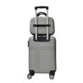 Luggage 4 Piece Set With Spinner Wheels, Hardshell Lightweight Suitcase With Tsa Lock,Checked Luggage,Silver Gray 12 20 24 28In Silver Grey Abs