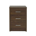 Bologna Bedroom 3 Drawer Chest Walnut Mdf