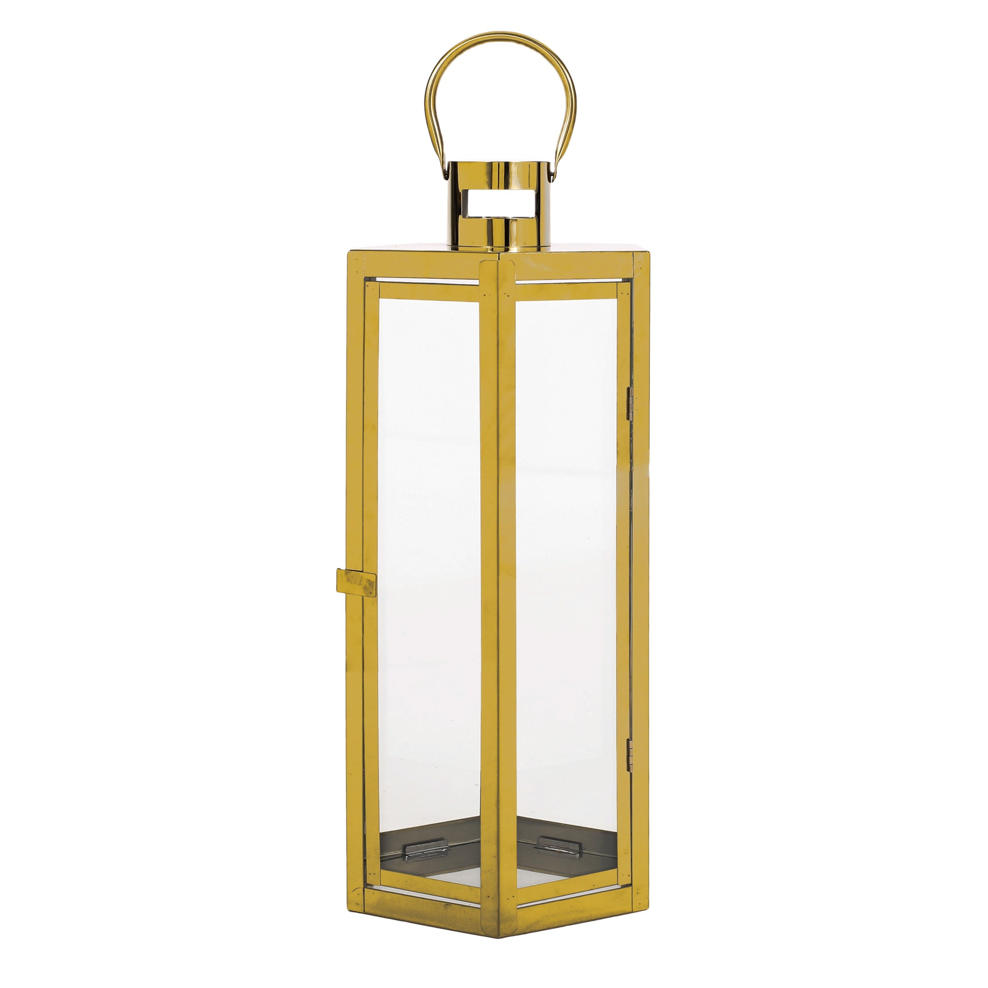 Frank 23"H Stainless Steel Lantern Gold Stainless Steel