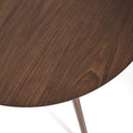 Wood Counter Height Round Dining Table, Brown, 35.4