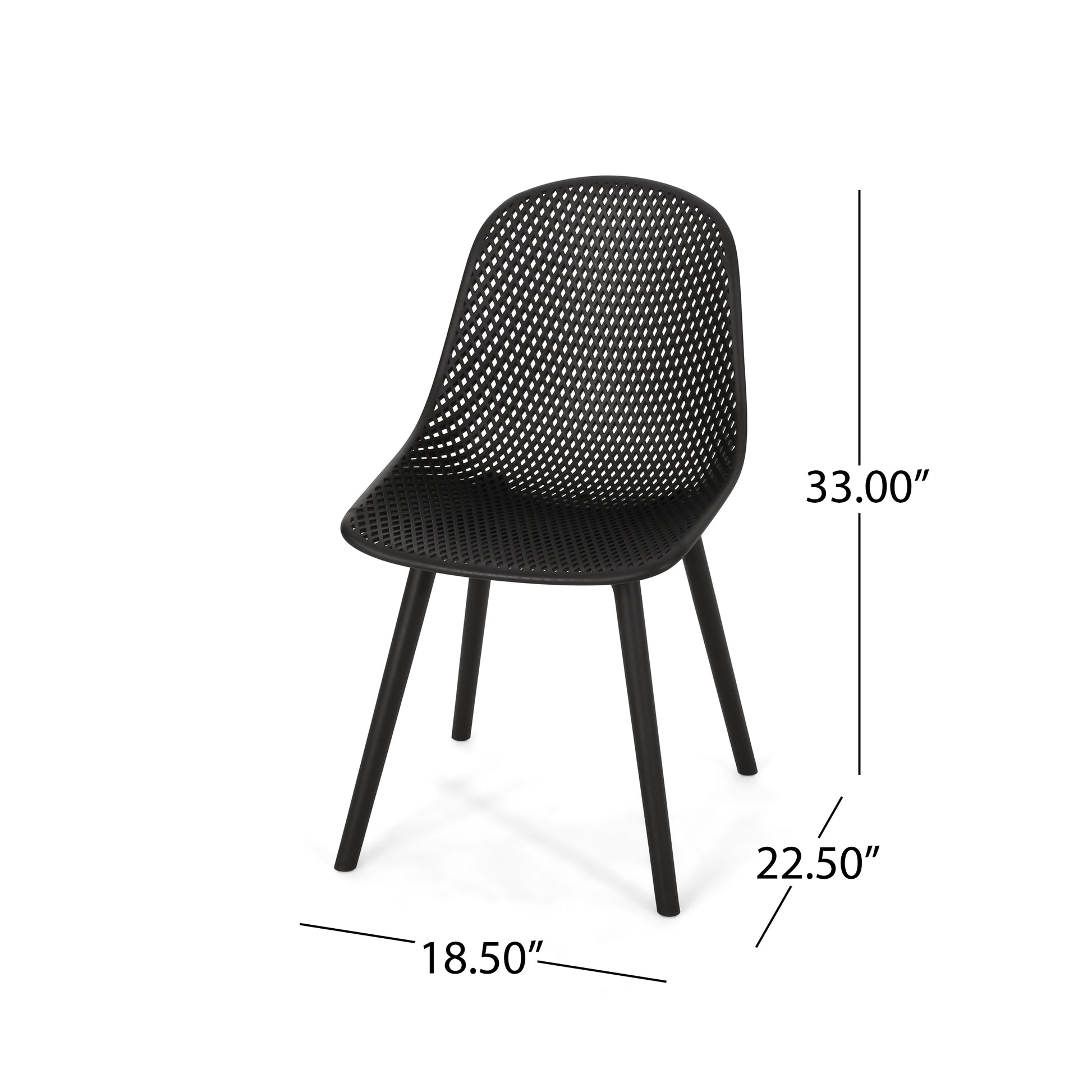 Posey Chair Black Polypropylene