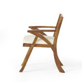 Hermosa Kd Wood Dining Chair Set Of 2 Yes Teak Water Resistant Cushion Acacia Wood