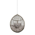 Morris Hanging Chair With 8Ft Chain Grey Polyethylene