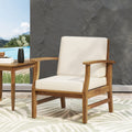 Perla Club Chair Cream Acacia Wood