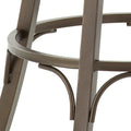 Bali Backless Swivel Bar Chair Dark Brown Dark Brown Wood