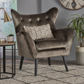 Arm Chair Grey Velvet