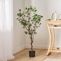 120 Cm Artificial Milan Leaf Bonsai Green Rattan