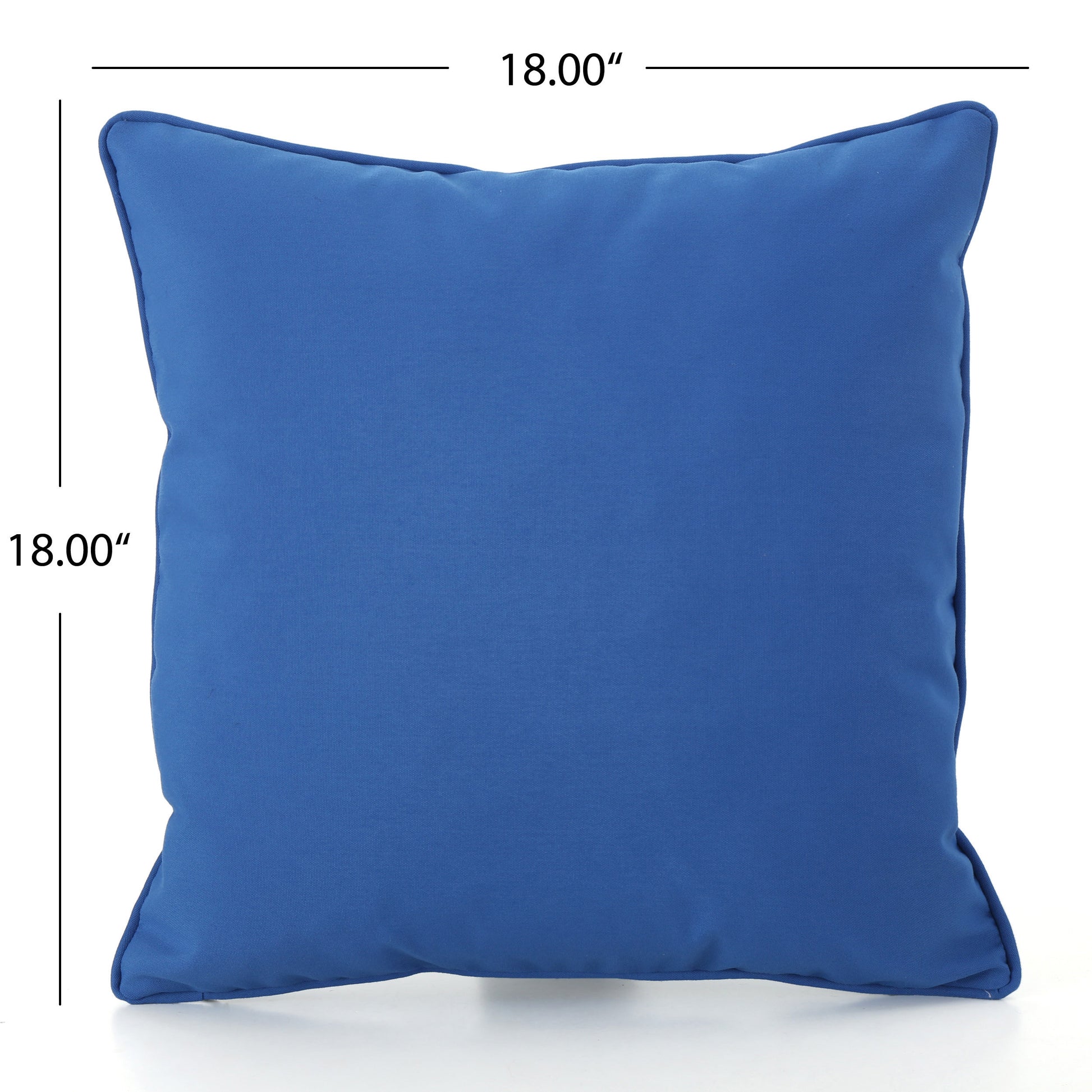 Coronado Square Pillow Blue Fabric