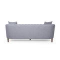 3 Seater Sofa Grey Fabric