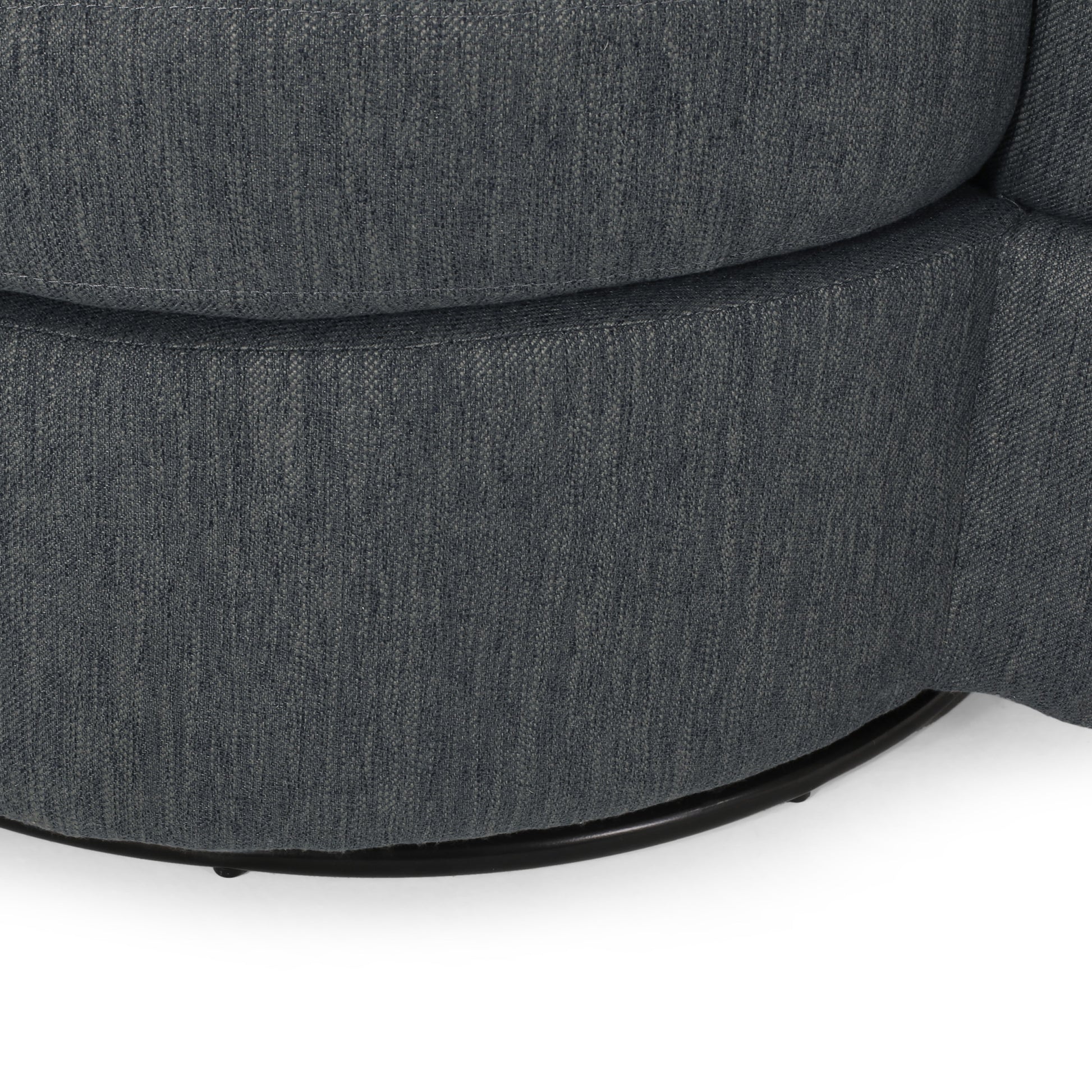 Swivel Club Chair Charcoal Fabric