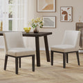 Dining Chair Mp2 Set Of 2 Light Grey Fabric