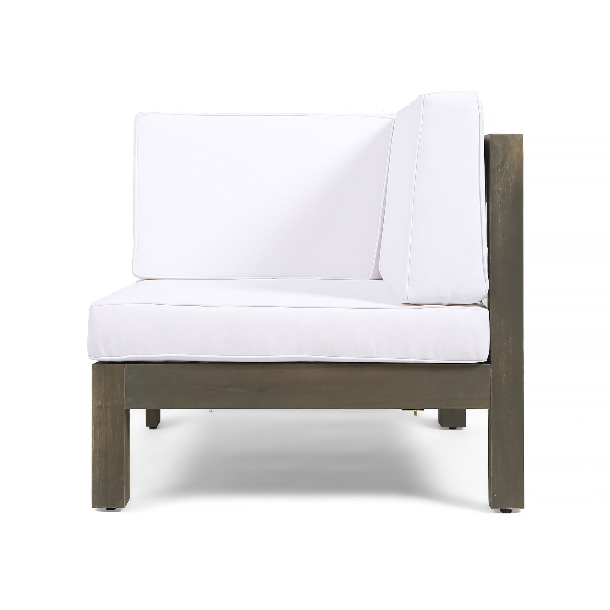 Oana 3 Pieceseat Set With Coffee Table, White White Acacia Wood