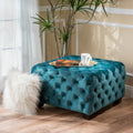 Ottoman Teal Velvet