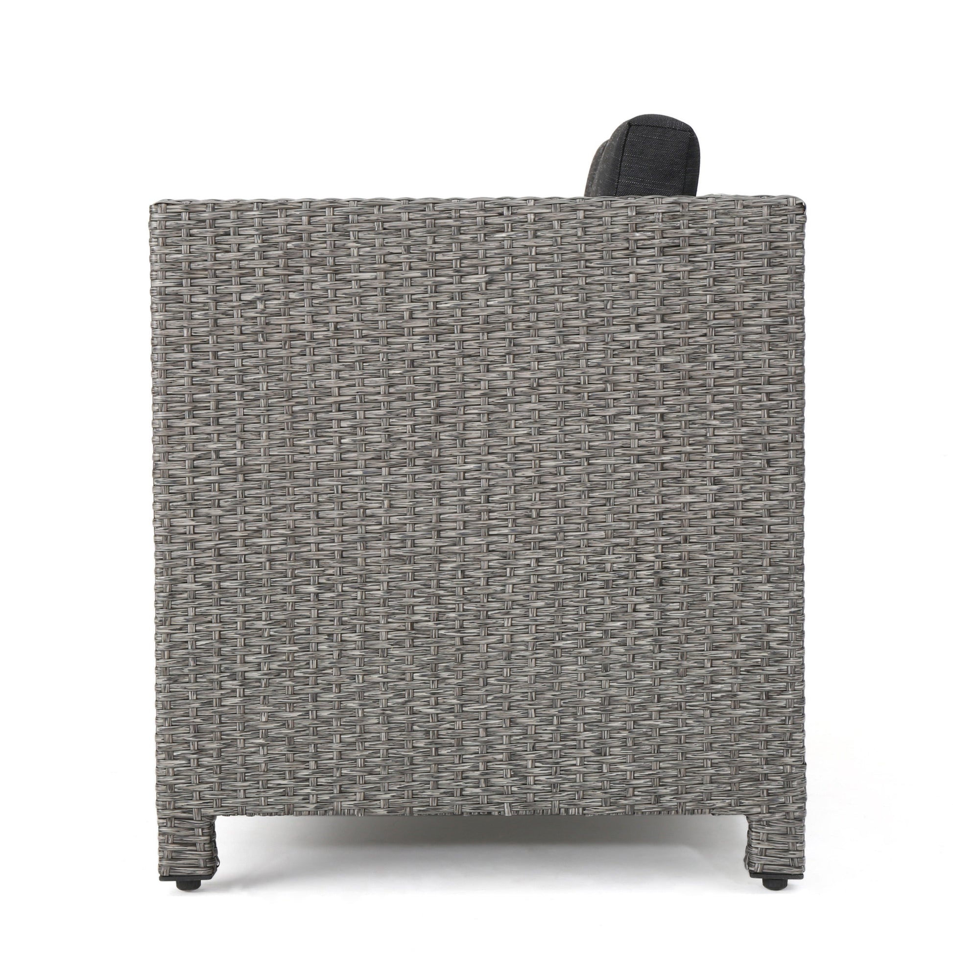 Puerta Seat Gray Pe Rattan Iron