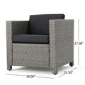 Puerta Club Chair Mp1 Black Rattan