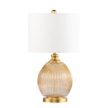 Villanda Table Lamp Gold Glass