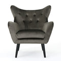 Arm Chair Grey Velvet