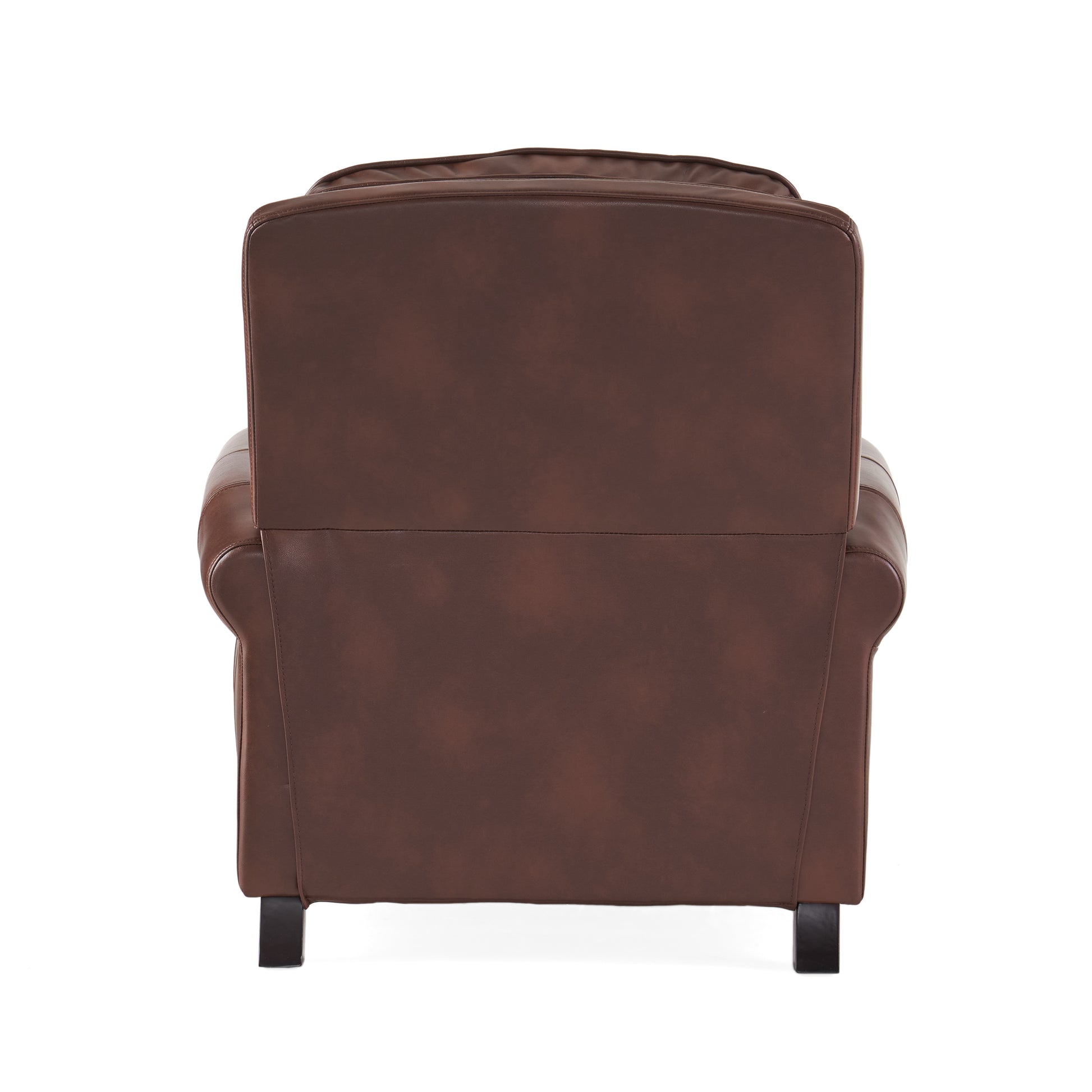 Push Rack Recliner Brown Pu