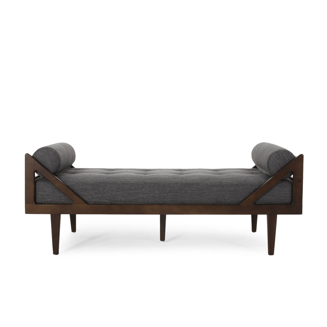 Chaise Lounge Charcoal Fabric