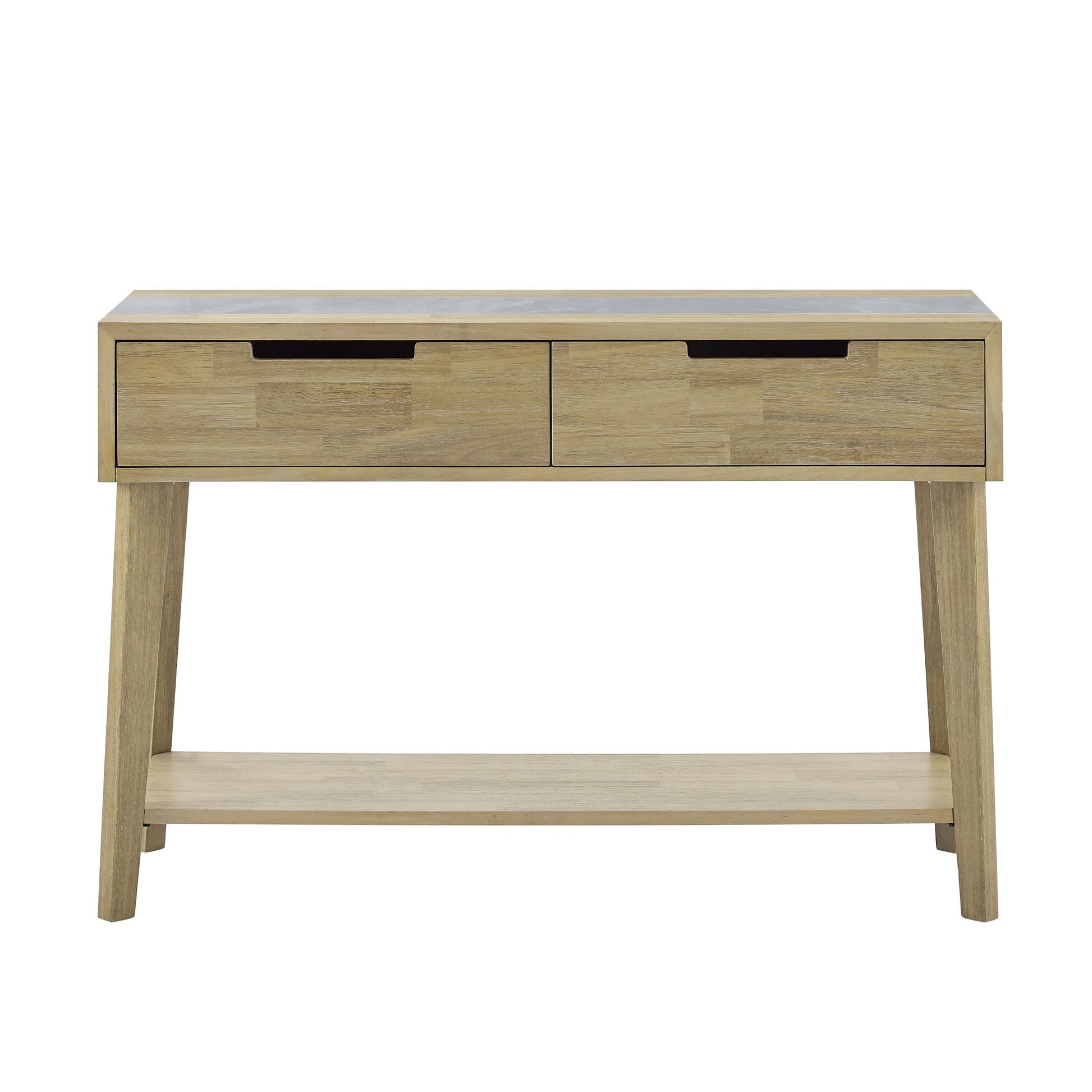 Calgary Sintered Stone Sofa Table Brown Brown Wood