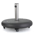 Wheelie Umbrella Base Round Black Concrete