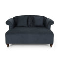 Seat Chaise Lounge Charcoal Fabric