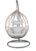 Lux Basket Chair White White Steel