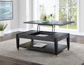 Yves Lift Top Coffee Table Black Black Wood