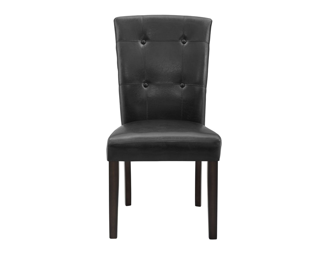 Francis Pu Side Chair Set Of 2 Black Black Wood