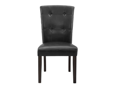 Francis Pu Side Chair Set Of 2 Black Black Wood