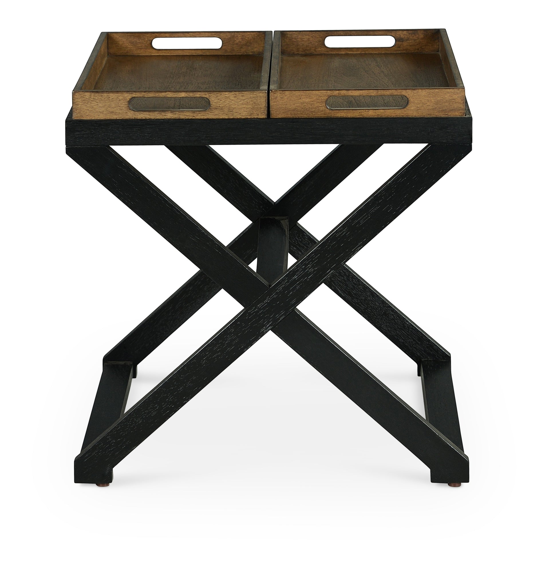 Topeka End Table Brown Brown Wood