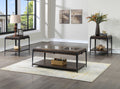 Waco 3 Piece Occasional Table Set Brown Brown Iron