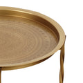 Cb Tray Table Gold Iron