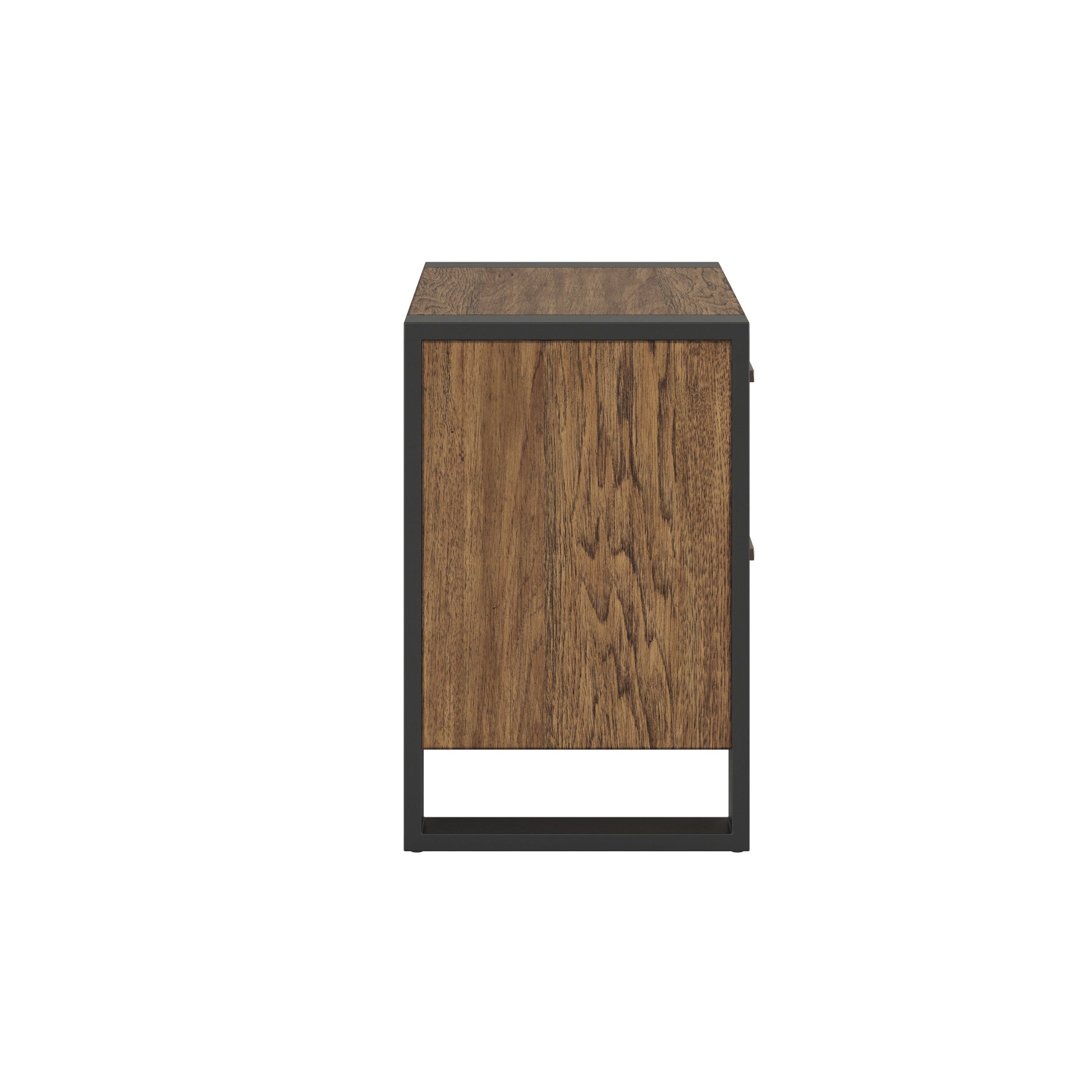 Avant Brown 2 Drawer Nightstand Brown Engineered Wood