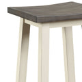 Grey Oak And Antique White 3 Piece Counter Height Set Grey White Kitchen Rubberwood Wood