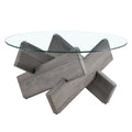 Round Glass Coffee Table, 33.4