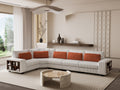 Modular Sectional L Shaped Sofa With Armrest Wooden Frame Locker, Stylish And Comfortablecream Style, Beige Beige Primary Living Space Soft Modern Wood 5 Seat